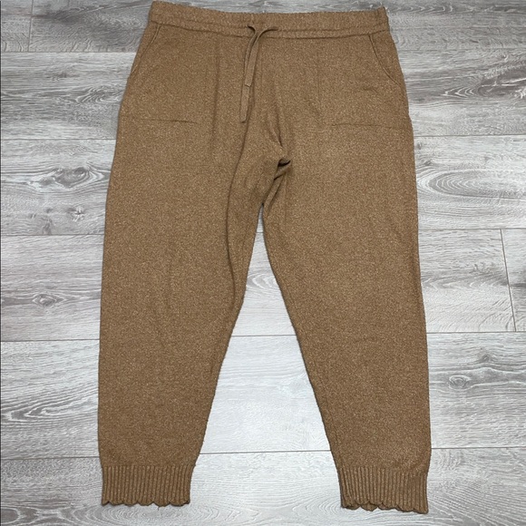 LC Lauren Conrad Sweater Knit Jogger Pant Mocha  Elastic Waistband XXL - Picture 3 of 14